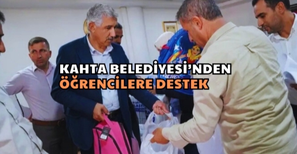 KAHTA BELEDİYESİ’NDEN ÖĞRENCİLERE DESTEK